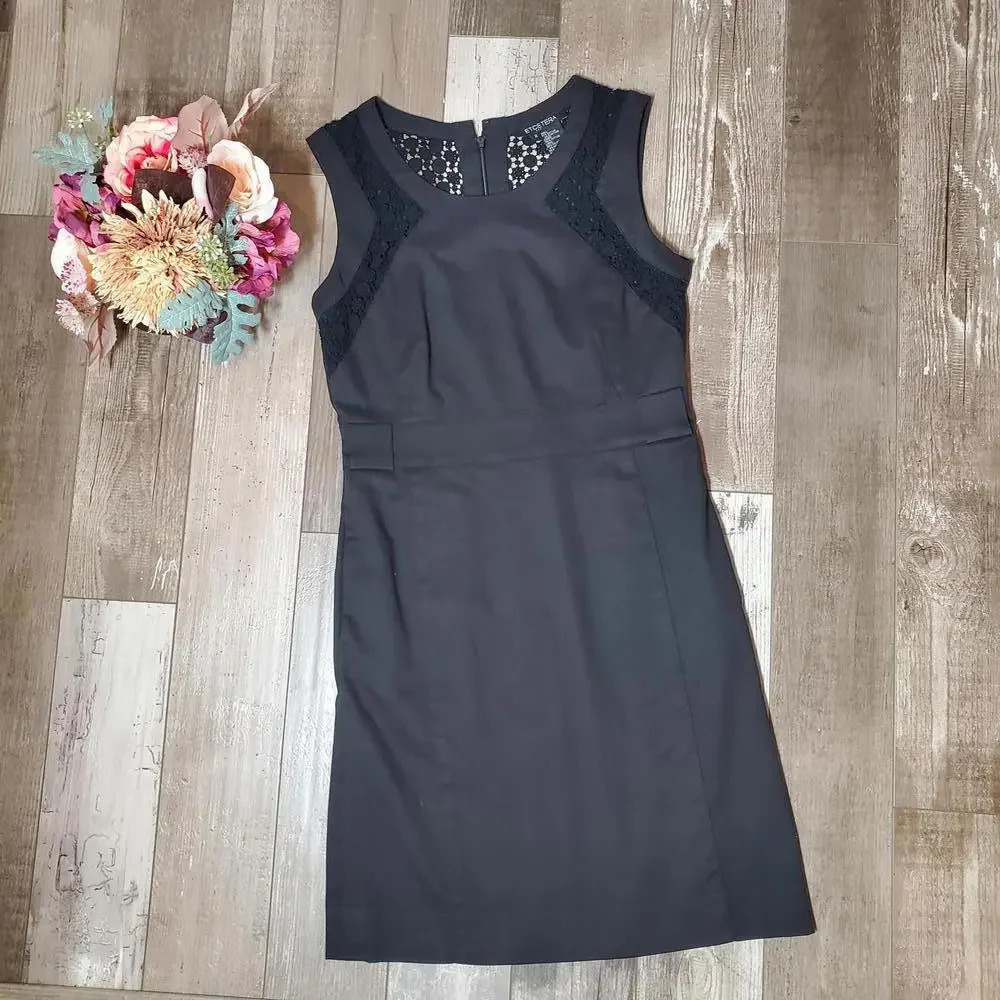 Etcetera Women's Sleeveless Black Dress Size 2